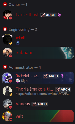 ArchMC administrator position proof