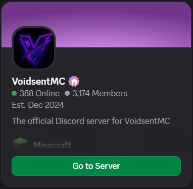 VoidSentMC server proof